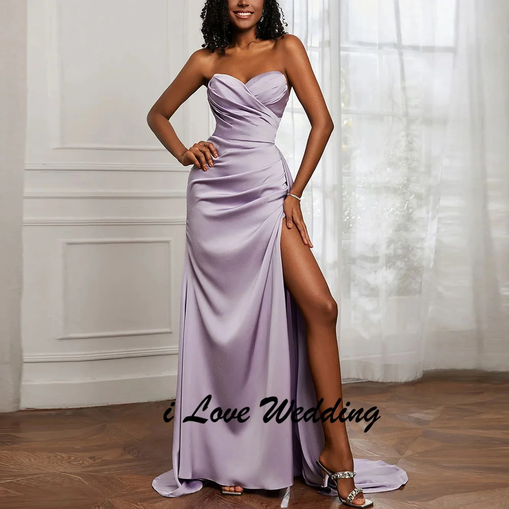 Custom Off Shoulder Pleated Simple Bridesmaid Dress Sexy Straight Side Split Evening Gown Long Party Dress with Sweep Train
Custom Off Shoulder Pleated Simple Bridesmaid Dress Sexy Straight Side Split Evening Gown Long Party Dress with Sweep Train