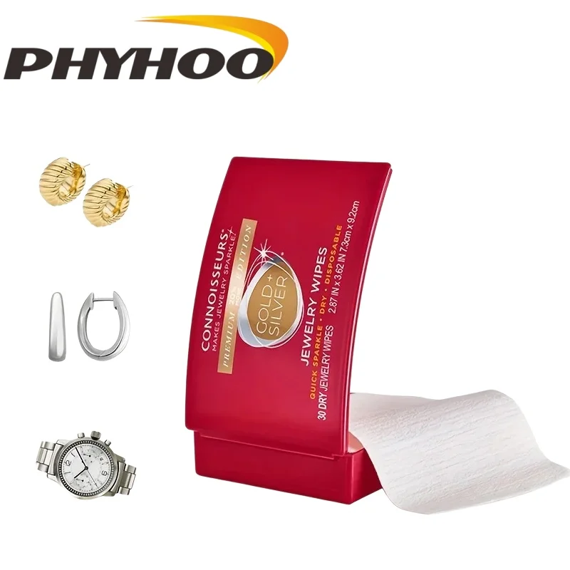 PHYHOO Jewelry Shine Restorer Wipes - No-Rinse, Disposable Cleaning Pads for Golden & Silvery, Polishes and Removes Tar
PHYHOO Jewelry Shine Restorer Wipes - No-Rinse, Disposable Cleaning Pads for Golden & Silvery, Polishes and Removes Tar