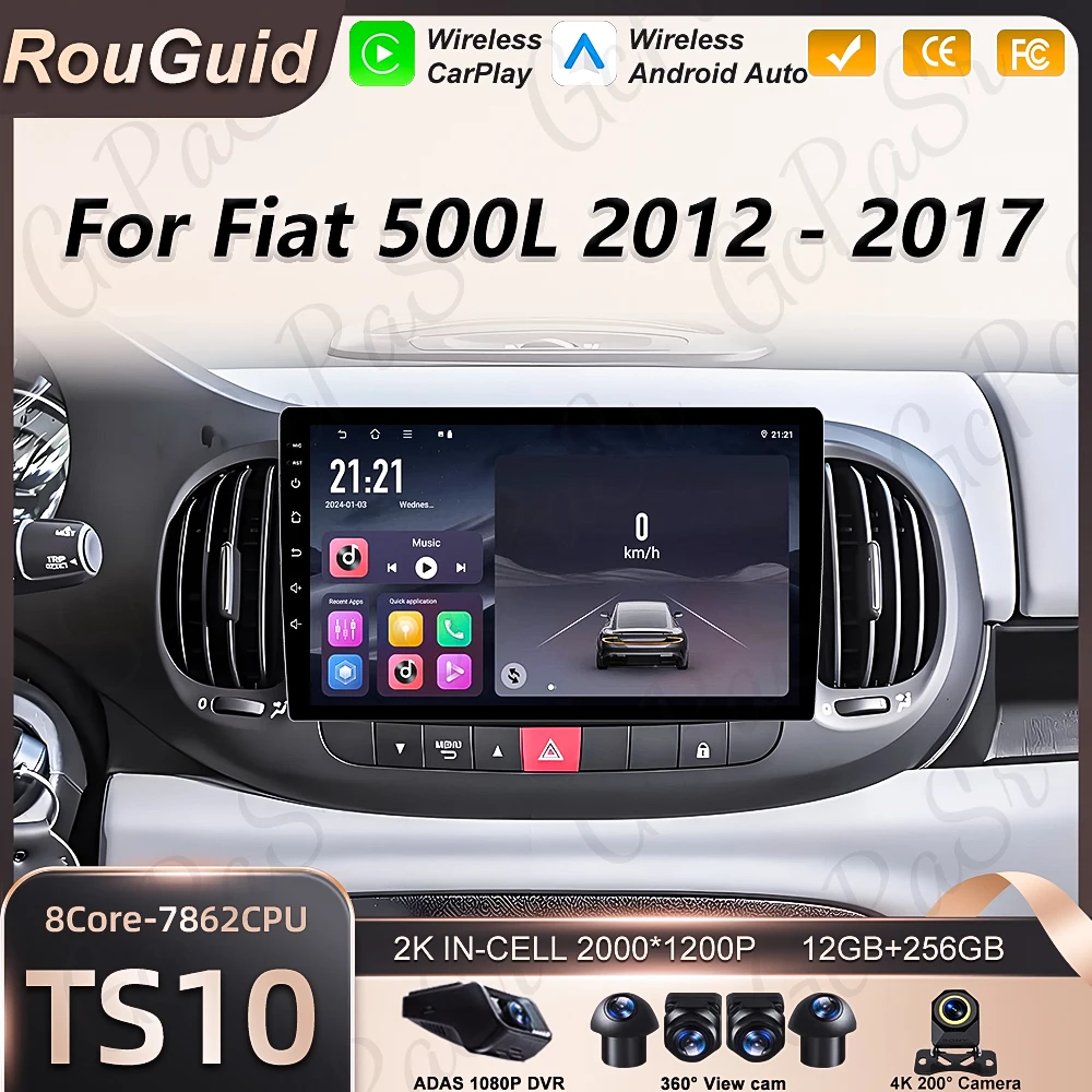 Автомагнитола Android 16 для Fiat 500L 2012-2017, мультимедийный плеер с CarPlay, Bluetooth, 2K экраном, 5G Wi-Fi и GPS
Автомагнитола Android 16 для Fiat 500L 2012-2017, мультимедийный плеер с CarPlay, Bluetooth, 2K экраном, 5G Wi-Fi и GPS