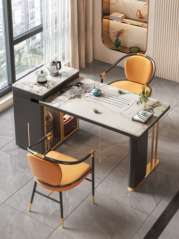 Balcony tea table chair combination small unit tea table Kung Fu tea table telescopic rock board
Balcony tea table chair combination small unit tea table Kung Fu tea table telescopic rock board