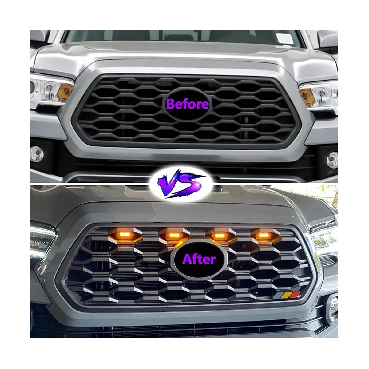 8 шт., передние фонари для гриля для Toyota Tacoma Raptor TRD Off Road Sport 2020 2021, внешние фонари, желтые фонари
8 шт., передние фонари для гриля для Toyota Tacoma Raptor TRD Off Road Sport 2020 2021, внешние фонари, желтые фонари