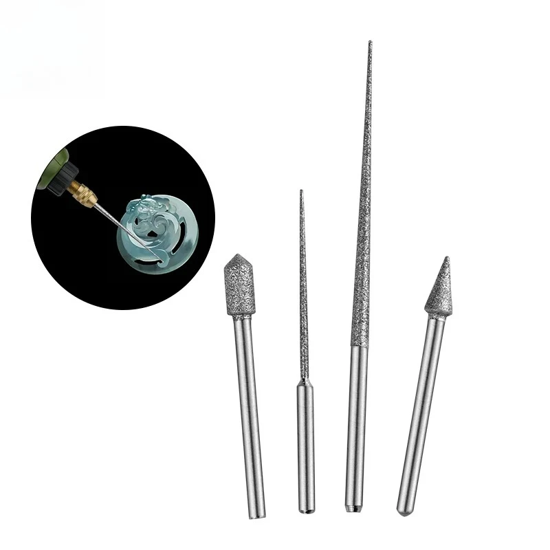 3MM Shank Grinding Rods Mini Drill Grinding Head Bur Needle Engraving Carving Polishing Glass Jade Stone Drill Bit
3MM Shank Grinding Rods Mini Drill Grinding Head Bur Needle Engraving Carving Polishing Glass Jade Stone Drill Bit