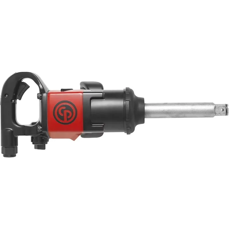 Air Impact Wrench (1 Inch), 6 Inch Ext. Anvil, Air Gun Industrial Repair & Assembly Tool, D-Handle, Pinless Rocking Dog
Air Impact Wrench (1 Inch), 6 Inch Ext. Anvil, Air Gun Industrial Repair & Assembly Tool, D-Handle, Pinless Rocking Dog