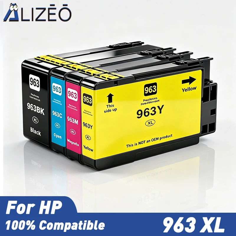 ALIZEO 963 XL Ink Cartridge For HP 963XL HP963 Compatible OfficeJet Pro 9010 9012 9013 9014 9015 9019 9020 9022 9025 Printer
ALIZEO 963 XL Ink Cartridge For HP 963XL HP963 Compatible OfficeJet Pro 9010 9012 9013 9014 9015 9019 9020 9022 9025 Printer
