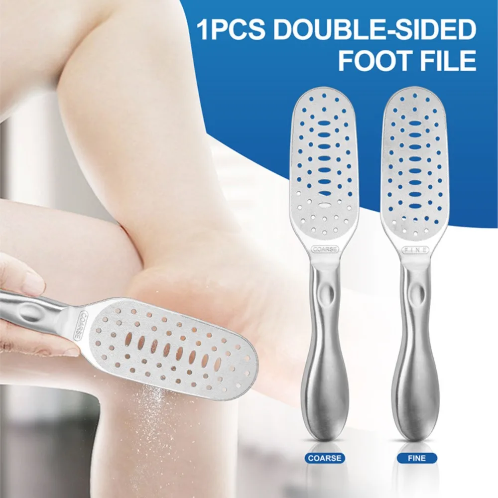 Dual-Sided Stainless Steel Foot File - Professional Pedicure Tool for Hard Skin Care at Home Callus Remover & Dead Skin Scrubber
Dual-Sided Stainless Steel Foot File - Professional Pedicure Tool for Hard Skin Care at Home Callus Remover & Dead Skin Scrubber