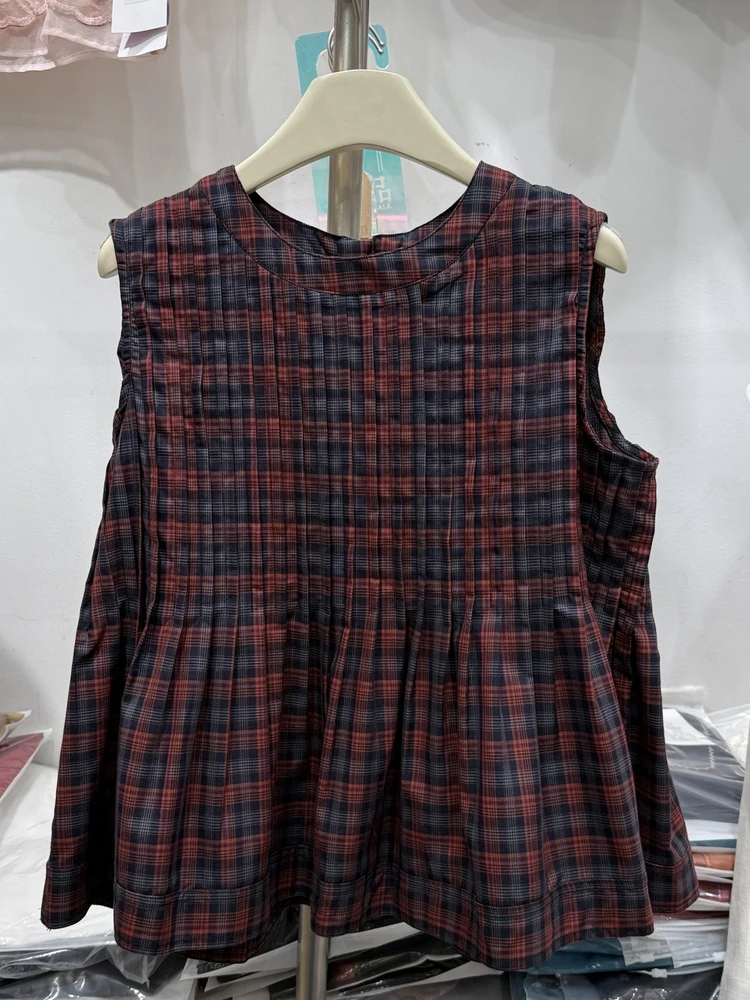2025 Summer New Korean Sle Faionable All-Match round Ne Svel Plaid Vest Loose Slimming Top Women's Small irt
2025 Summer New Korean Sle Faionable All-Match round Ne Svel Plaid Vest Loose Slimming Top Women's Small irt