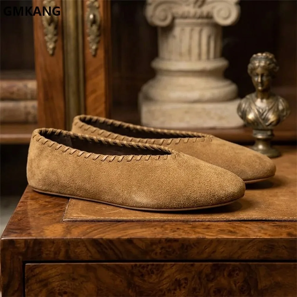 GMKANG Women Round Toe Loafers Suede Leather Slip-on Ballet Flats Lightweight Comfort Casual Walking Shoes Soft Sole
GMKANG Women Round Toe Loafers Suede Leather Slip-on Ballet Flats Lightweight Comfort Casual Walking Shoes Soft Sole