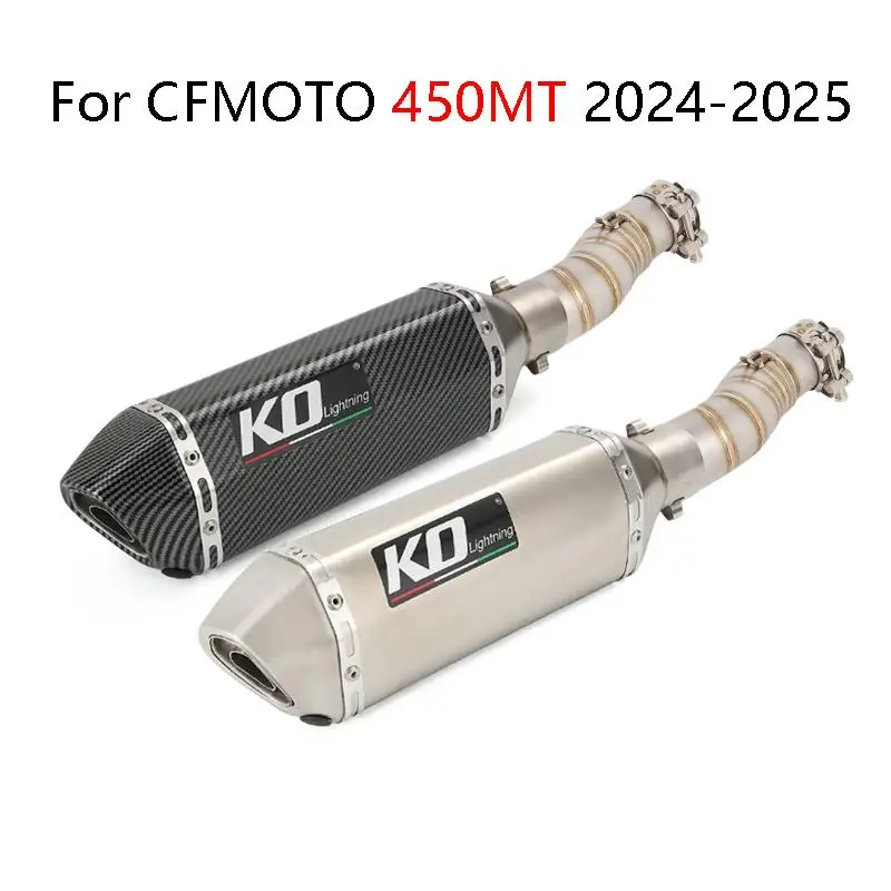 Slip On For CFMOTO 450MT 2024-2025 Motorcycle Exhaust System Mid Link Pipe Stainless Steel 370mm Muffler Removable DB Killer
Slip On For CFMOTO 450MT 2024-2025 Motorcycle Exhaust System Mid Link Pipe Stainless Steel 370mm Muffler Removable DB Killer