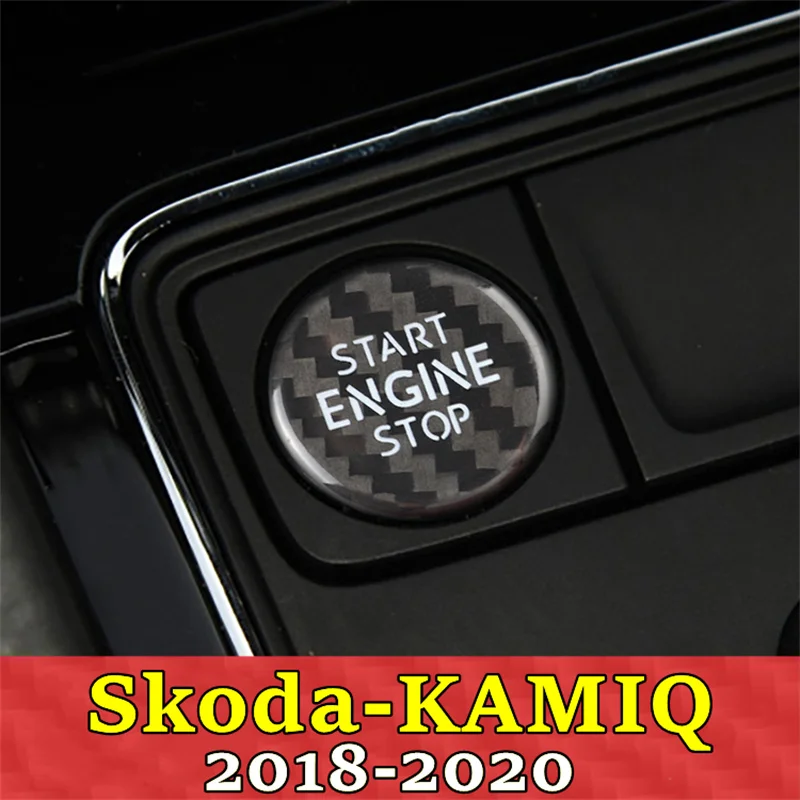 For Skoda KAMIQ Car Engine Start Stop Button Cover Real Carbon Fiber Sticker 2018 2019 2020
For Skoda KAMIQ Car Engine Start Stop Button Cover Real Carbon Fiber Sticker 2018 2019 2020