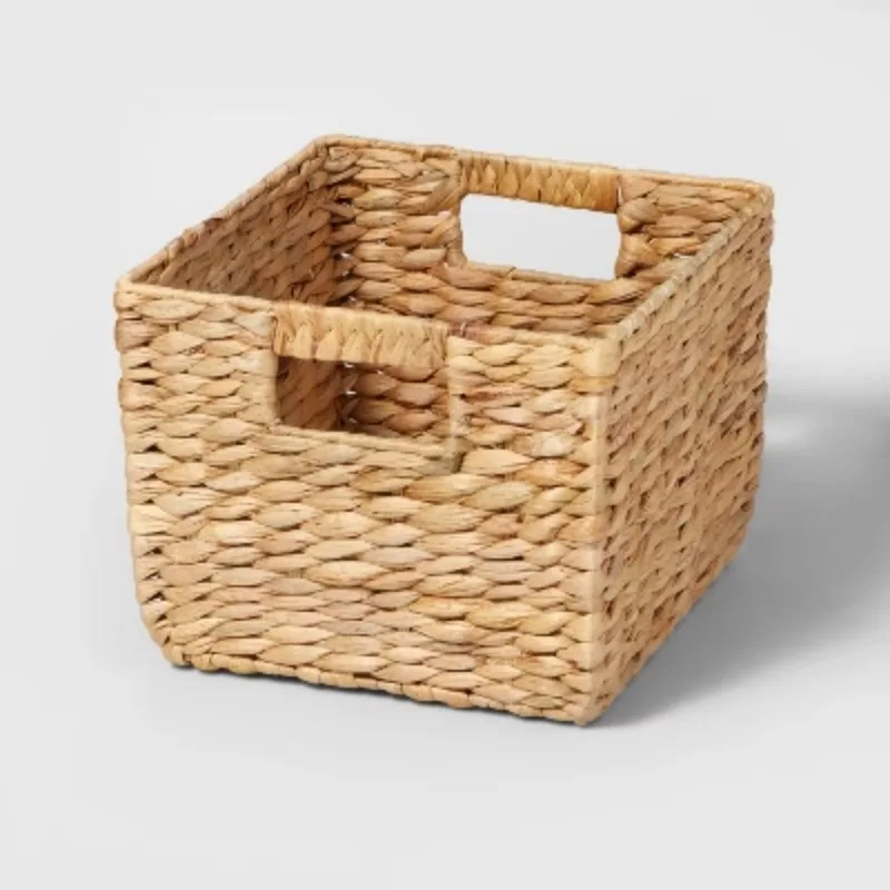 Woven Water Hyacinth Milk Crate - Great for floor storage or in a closet or cabinet
Woven Water Hyacinth Milk Crate - Great for floor storage or in a closet or cabinet