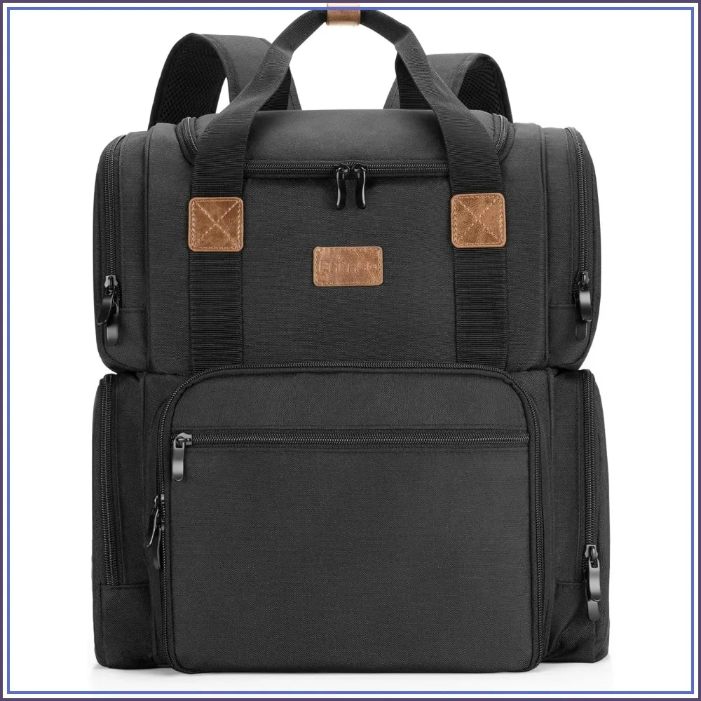 Travel Makeup Bag with 3 Removable Pouches, Multiple Pockets, Black
Travel Makeup Bag with 3 Removable Pouches, Multiple Pockets, Black