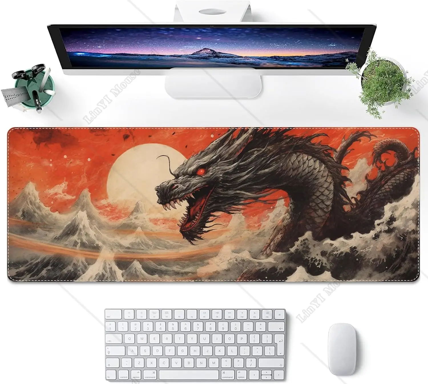 Китайский коврик для мыши Loong XL с аниме крутой игровой коврик для клавиатуры с нескользящей резиновой основой большой коврик для мыши для дома и офиса 31,5x11,8 дюймов
Китайский коврик для мыши Loong XL с аниме крутой игровой коврик для клавиатуры с нескользящей резиновой основой большой коврик для мыши для дома и офиса 31,5x11,8 дюймов
