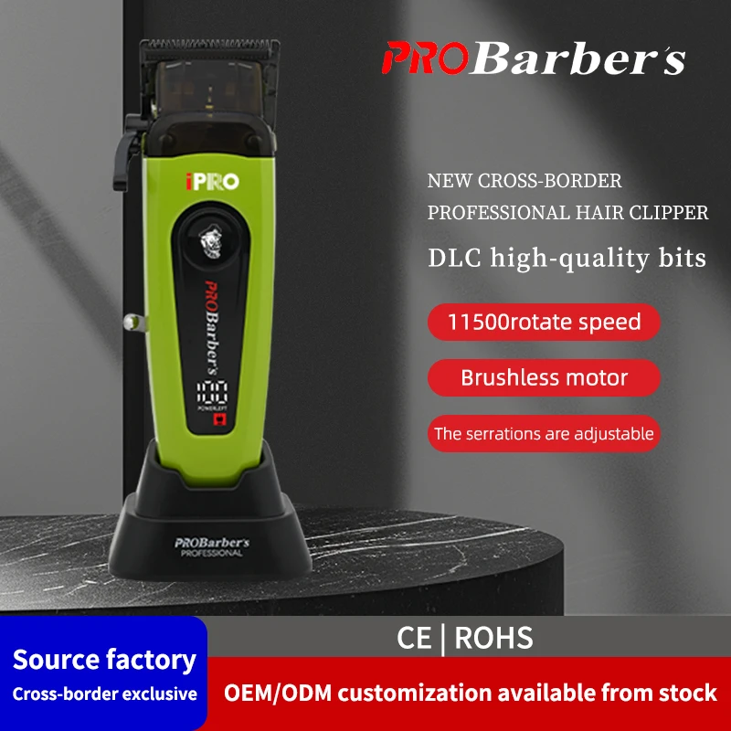 New Magnetic Cover Electric Hair Clipper LED Display With Base USB Clippers Professional Hair Cutting Machine
New Magnetic Cover Electric Hair Clipper LED Display With Base USB Clippers Professional Hair Cutting Machine