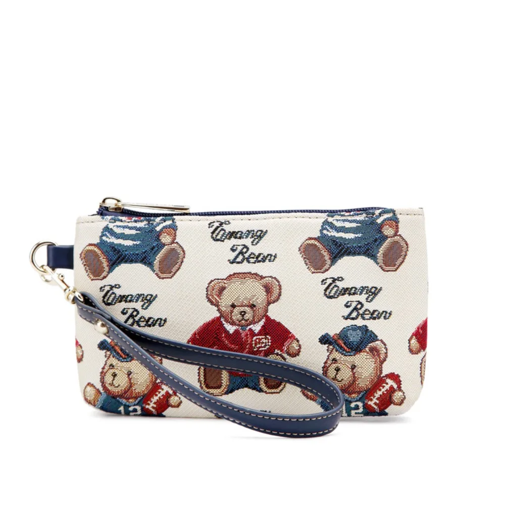 Fashion Cartoon Bear Wallet Canvas Zipper Phone Bag Clutch Bag Card Holder Travel Coin Purse
Fashion Cartoon Bear Wallet Canvas Zipper Phone Bag Clutch Bag Card Holder Travel Coin Purse