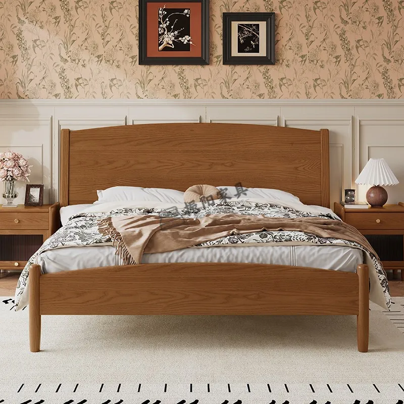 Nordic antique style all solid wood bed, American style 1.8-meter double bed made of oak wood, box storage 1.5-meter single
Nordic antique style all solid wood bed, American style 1.8-meter double bed made of oak wood, box storage 1.5-meter single