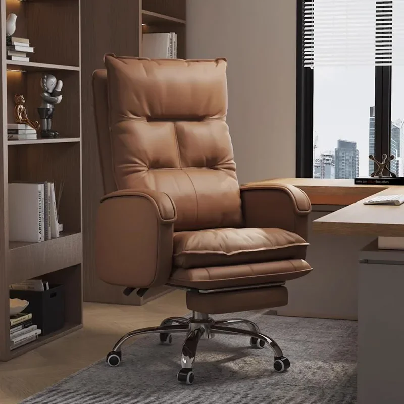 Rolling Brown gaming chairs Stretch Leather Adult Swivel gaming chairs Office Adult Rocking Chair Furniture Living Room
Rolling Brown gaming chairs Stretch Leather Adult Swivel gaming chairs Office Adult Rocking Chair Furniture Living Room