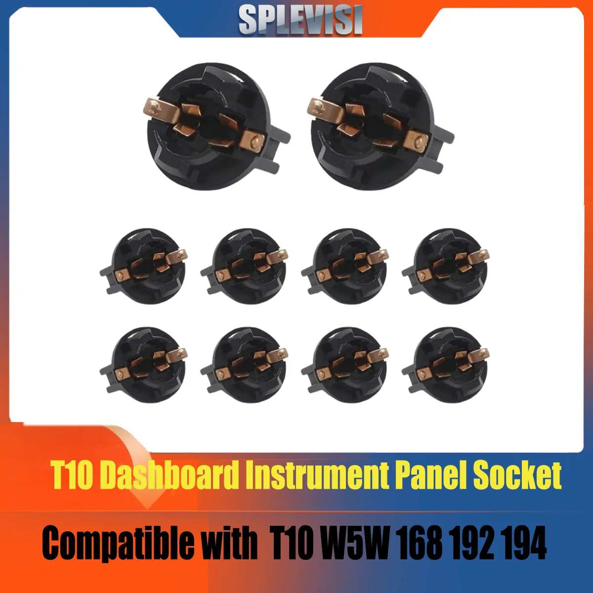 T10 Socket Dashboard Instrument Panel Socket T10 W5W 168 192 194 Twist Lock Wedge Bases Lamp Dash Bulb Plug Automotivos
T10 Socket Dashboard Instrument Panel Socket T10 W5W 168 192 194 Twist Lock Wedge Bases Lamp Dash Bulb Plug Automotivos