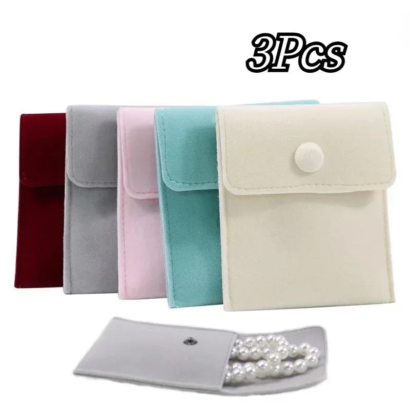 3PCS Jewellery Pouch Packaging Bag Soft Flocking Gift Bracelet Necklace Earrings Rings Storage Button Bag
3PCS Jewellery Pouch Packaging Bag Soft Flocking Gift Bracelet Necklace Earrings Rings Storage Button Bag