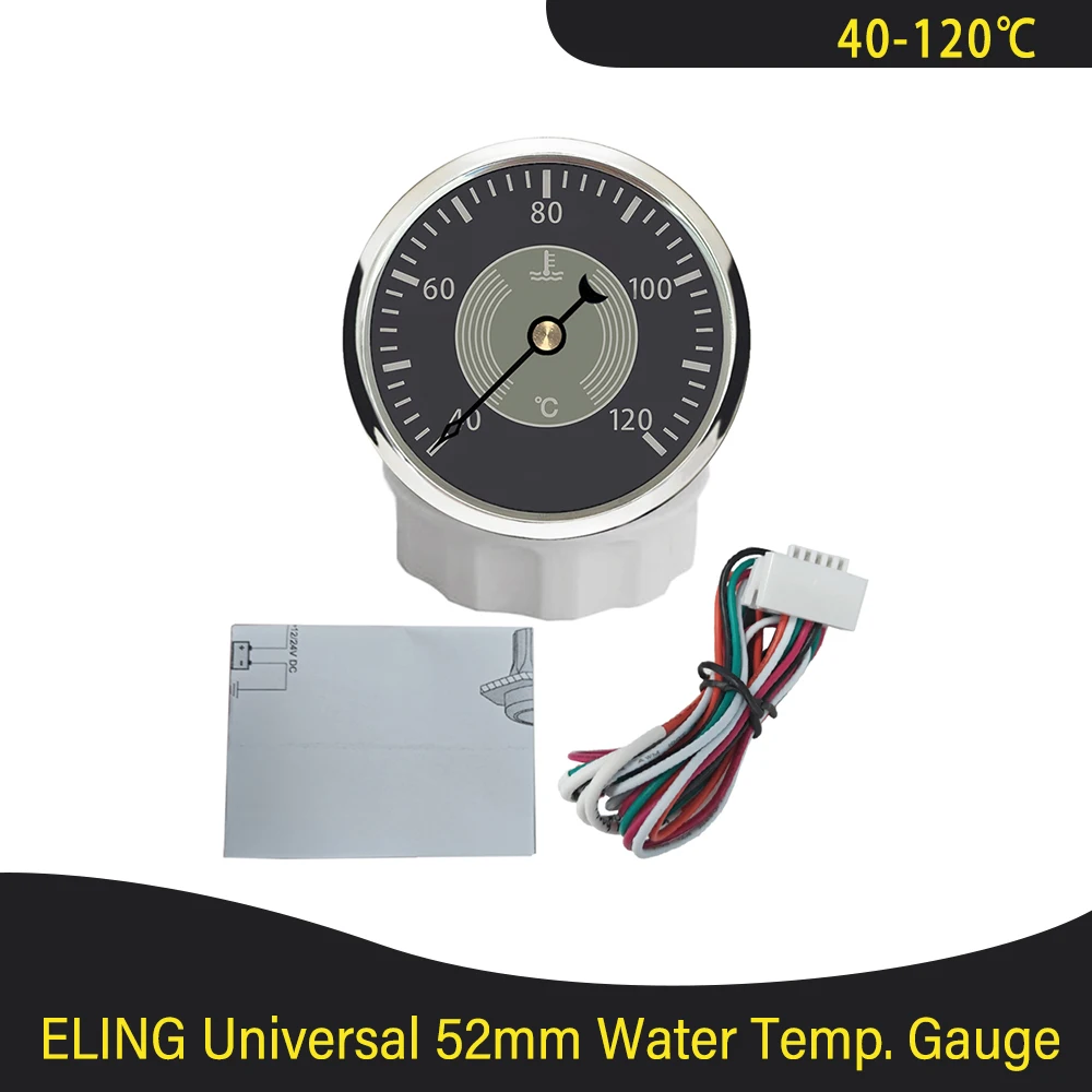 Universal 52mm Water Temperature Gauge 40-120℃ Signal Water Temp Meter with Red Yellow Backlight for Auto Marine Boat
Universal 52mm Water Temperature Gauge 40-120℃ Signal Water Temp Meter with Red Yellow Backlight for Auto Marine Boat