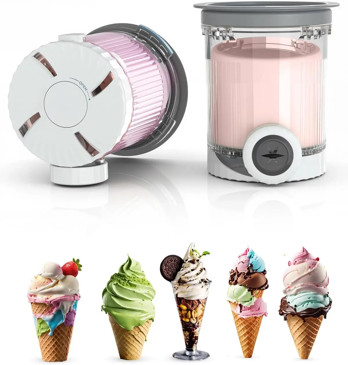 2 Pack Pints And Lids For Ninja Swirl NC700 NC701 Series Ice Cream & Soft Serve Makers Dishwasher Safe Ice Cream Cup Accessories
2 Pack Pints And Lids For Ninja Swirl NC700 NC701 Series Ice Cream & Soft Serve Makers Dishwasher Safe Ice Cream Cup Accessories