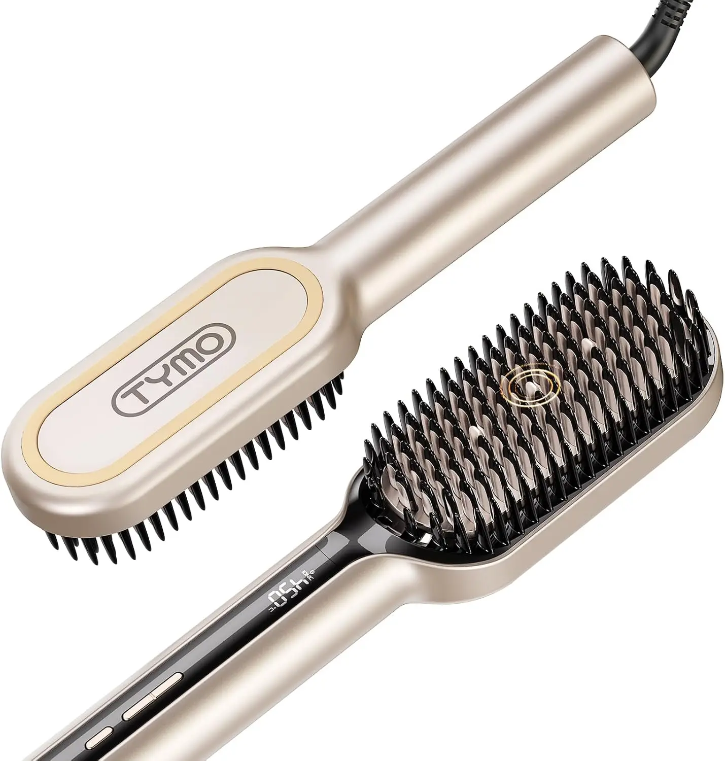 Upgraded Ionic Hair Straightener Brush with 16 Temps, Dual Voltage, Ceramic Hot Comb for Women, Gold
Upgraded Ionic Hair Straightener Brush with 16 Temps, Dual Voltage, Ceramic Hot Comb for Women, Gold