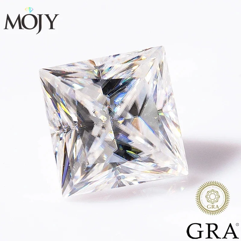MOJY D VVS1 Moissanite Loose Stones Princess Cut 0.5ct~6.0ct Gemstones For Women Jewelry Diamond Ring Material with Certificate
MOJY D VVS1 Moissanite Loose Stones Princess Cut 0.5ct~6.0ct Gemstones For Women Jewelry Diamond Ring Material with Certificate
