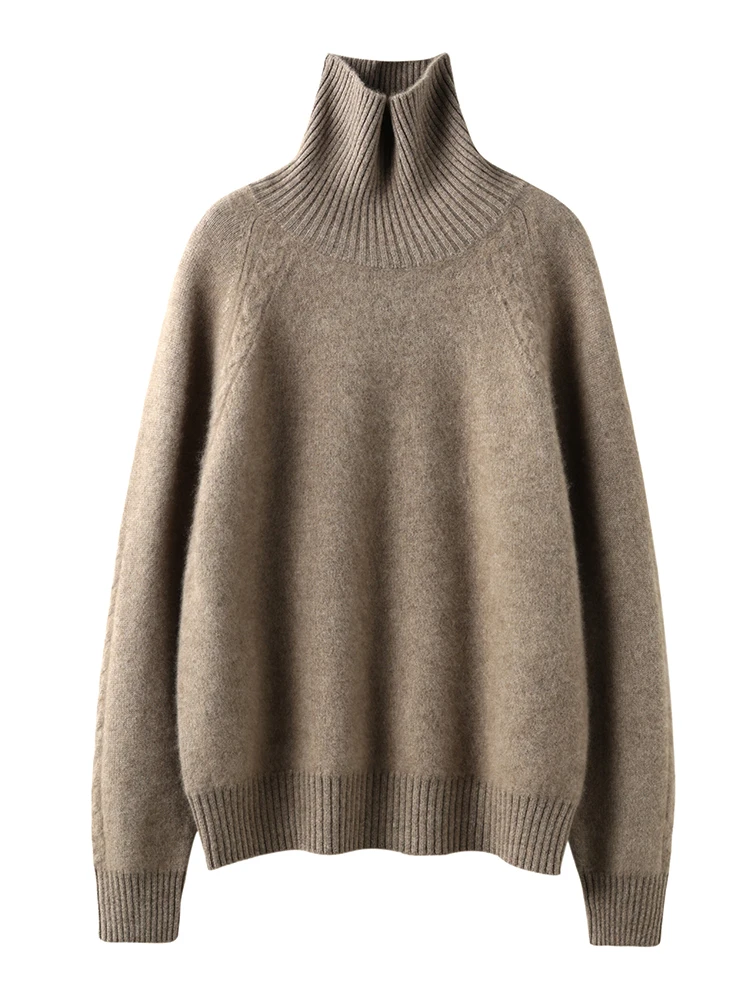 New Fashion 100% Merino Wool Woman's Sweater Thick Autumn Winter Female Knitwear Turtleneck Pullover Long Sleeve Clothing Tops
New Fashion 100% Merino Wool Woman's Sweater Thick Autumn Winter Female Knitwear Turtleneck Pullover Long Sleeve Clothing Tops