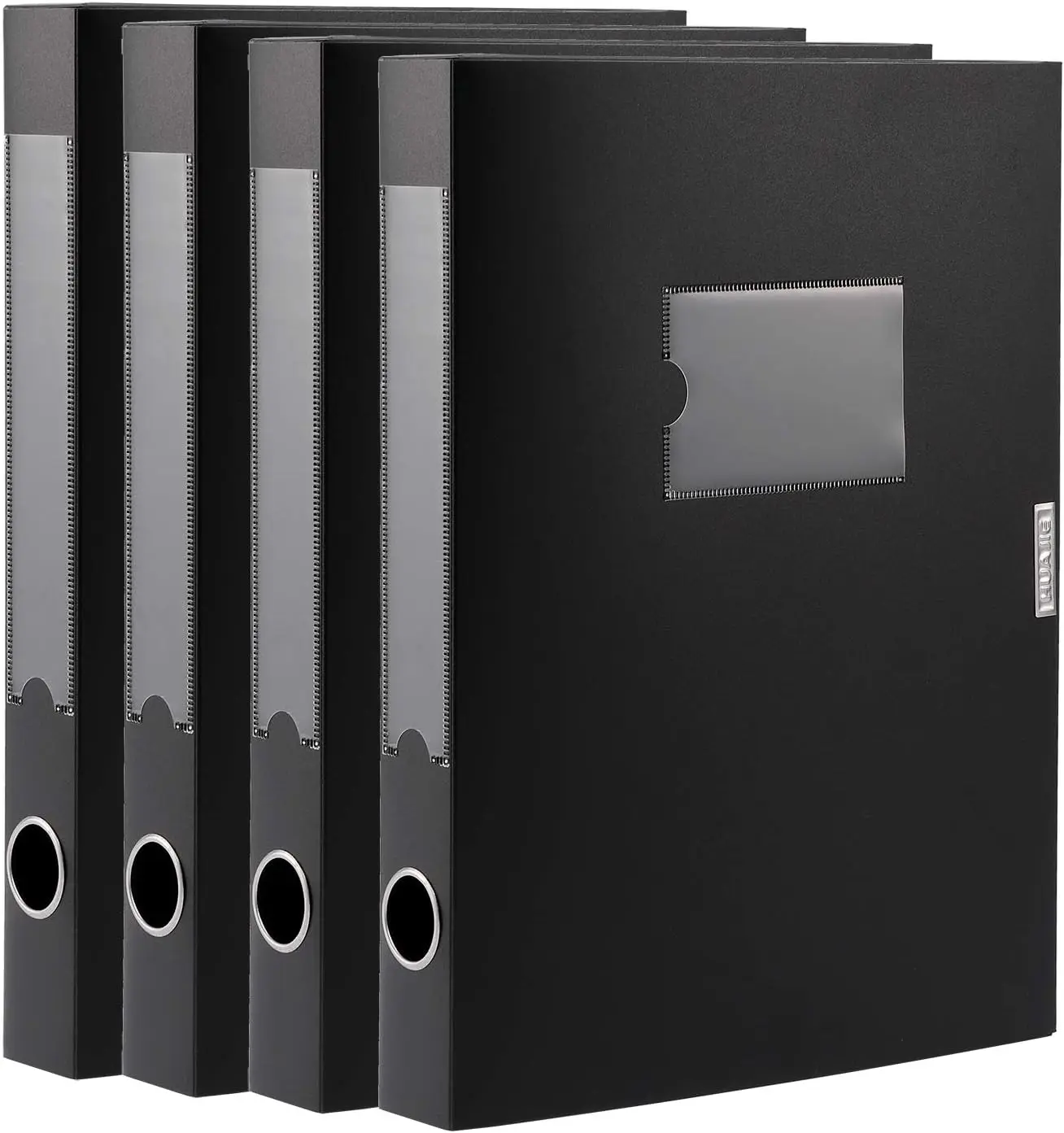 A4 Plastic File Storage Boxes with Lid, 4-Pack, Letter Size Document Organizer, Black
A4 Plastic File Storage Boxes with Lid, 4-Pack, Letter Size Document Organizer, Black