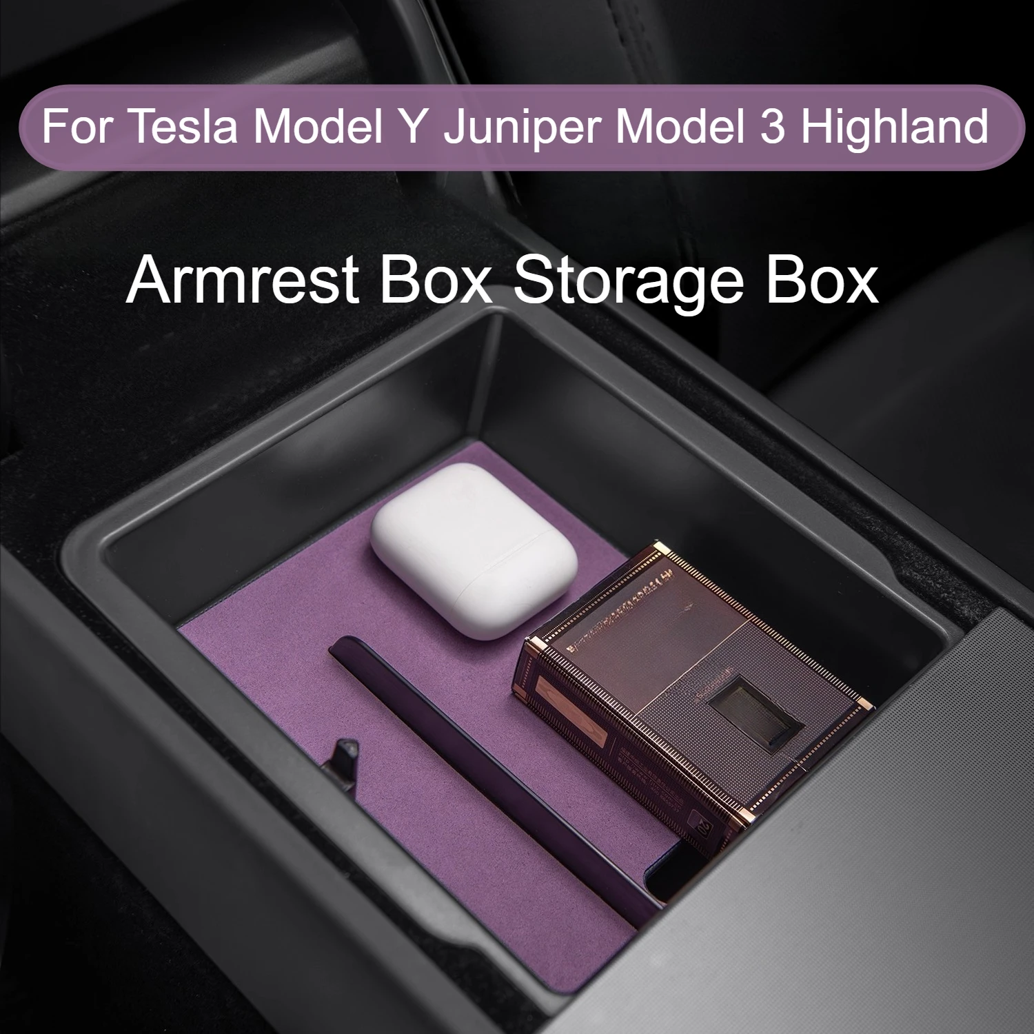 For Tesla Model Y Juniper Model 3 Highland Armrest Storage Box Central Control Upper Storage Box Decorative Accessories
For Tesla Model Y Juniper Model 3 Highland Armrest Storage Box Central Control Upper Storage Box Decorative Accessories