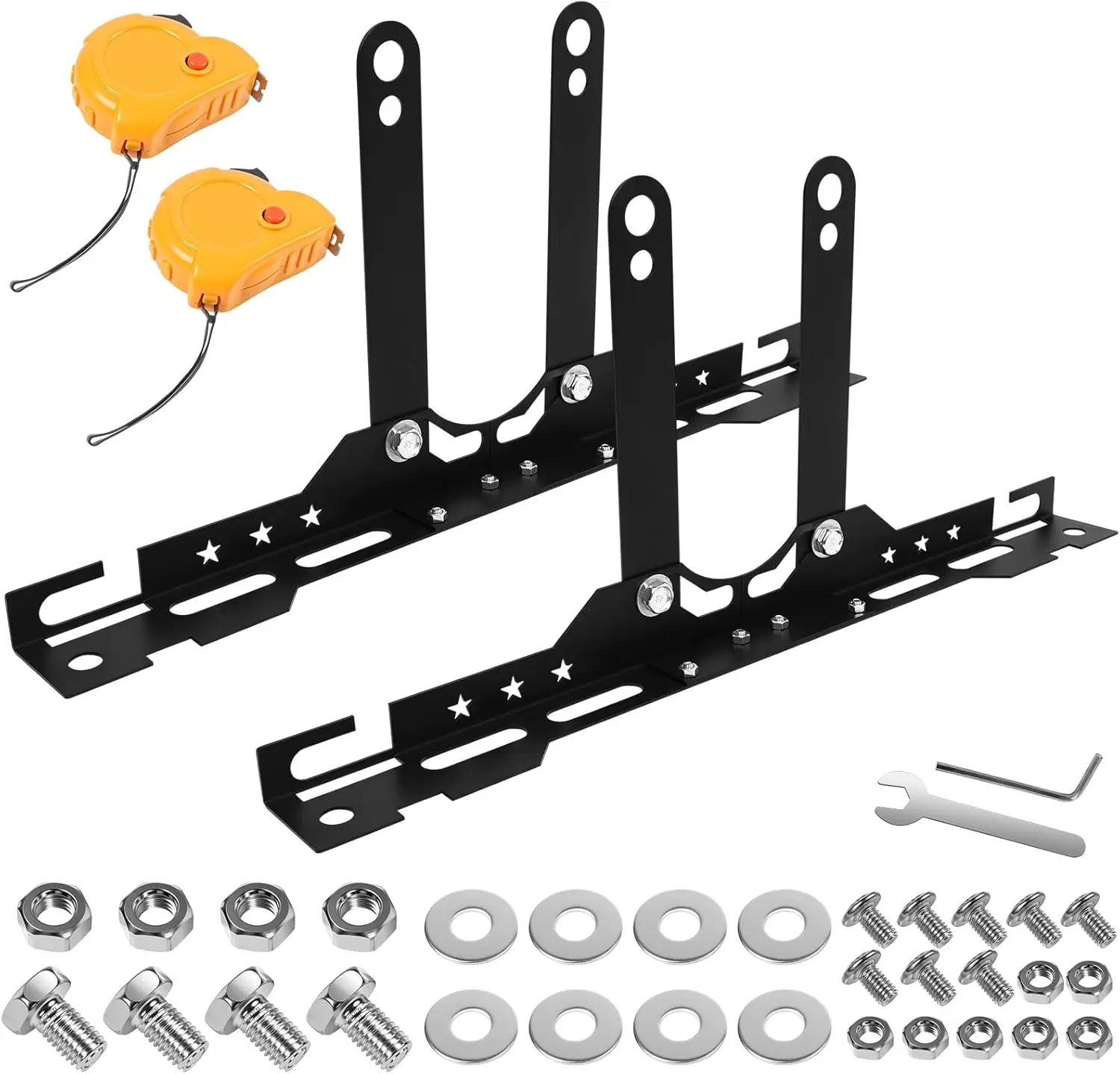 Портативный набор инструментов для выравнивания ударных колес со съемными пластинами и центральной планкой, включает 2 измерительные ленты, выпуклость и пальцы ноги.
Портативный набор инструментов для выравнивания ударных колес со съемными пластинами и центральной планкой, включает 2 измерительные ленты, выпуклость и пальцы ноги.