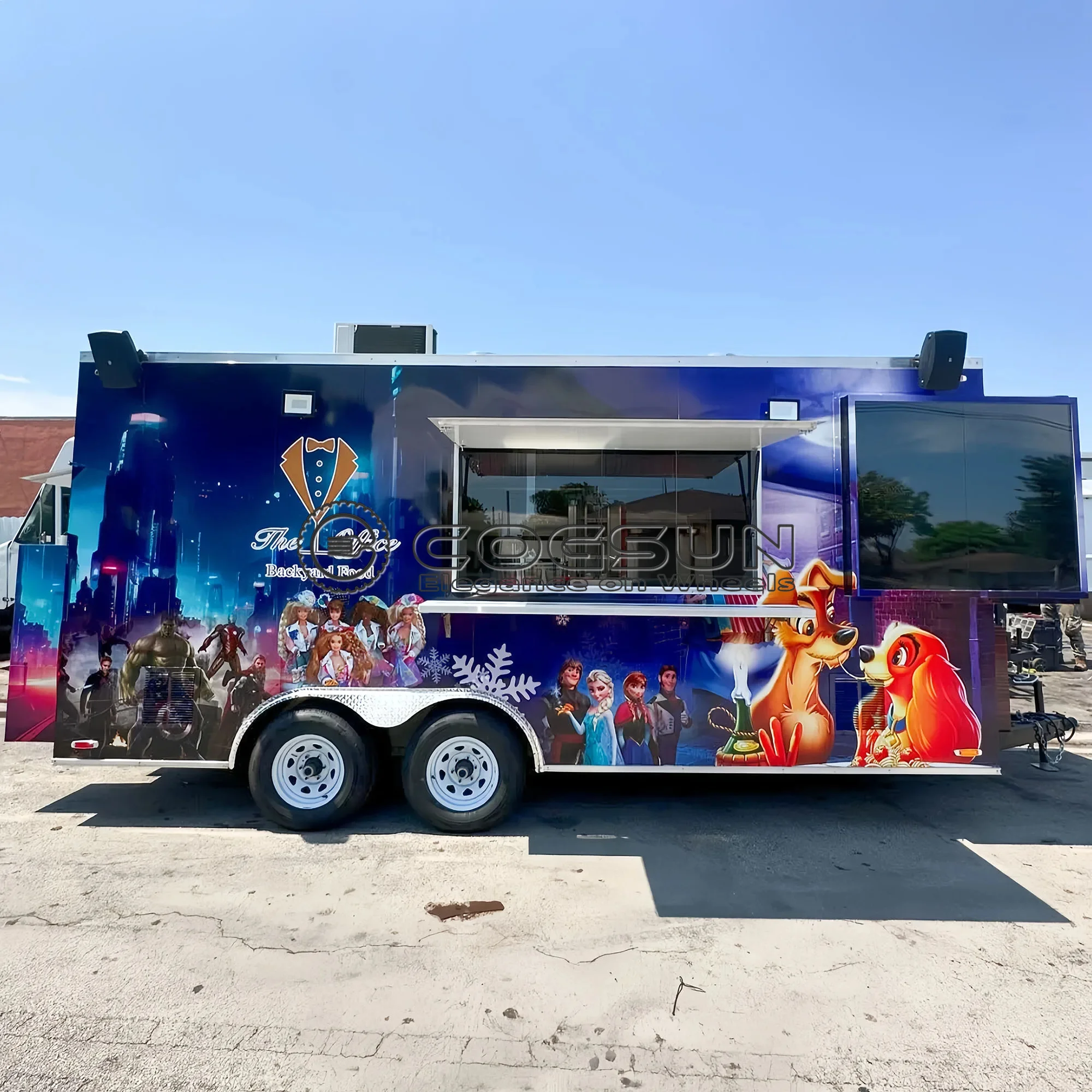 COGSUN Mobile Food Truck Trailer Hot Dog Ice Cream Cart Outdoor Kitchen Fast Food Trailer Concession Cart CE Approved
COGSUN Mobile Food Truck Trailer Hot Dog Ice Cream Cart Outdoor Kitchen Fast Food Trailer Concession Cart CE Approved