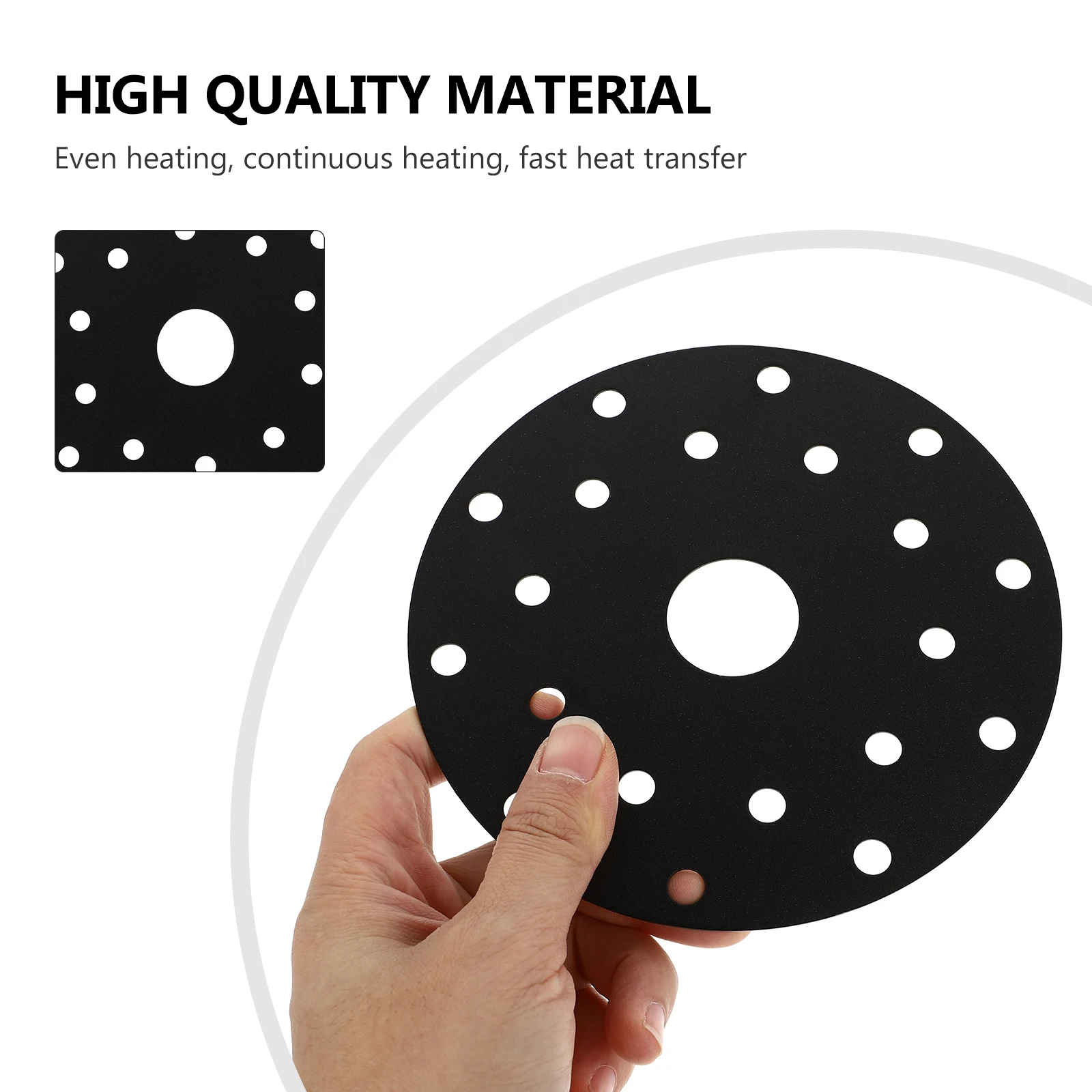 Frosted Black Heat Conduction Sheet For Pot Even Conductive Kitchen Cookware Casserole Thermal Gadget Durability Smooth Edge
Frosted Black Heat Conduction Sheet For Pot Even Conductive Kitchen Cookware Casserole Thermal Gadget Durability Smooth Edge