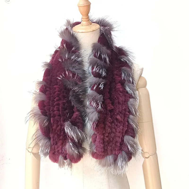 High Quality Luxury Real Rabbit Fur Scarf Women Warm Winter Knitted Genuine Fur Scarves
High Quality Luxury Real Rabbit Fur Scarf Women Warm Winter Knitted Genuine Fur Scarves
