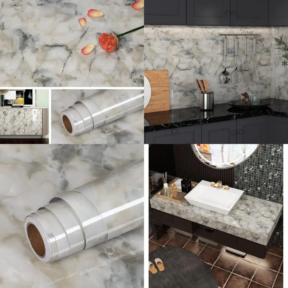 36 рулонов сверхширокой водонепроницаемой самоклеящейся пленки с мраморным узором для кухонных столешниц, сине-белая
36 рулонов сверхширокой водонепроницаемой самоклеящейся пленки с мраморным узором для кухонных столешниц, сине-белая