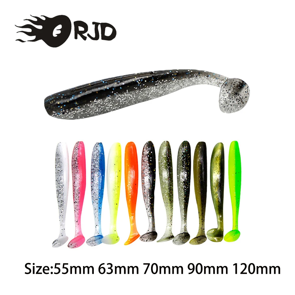 ORJD 5/10/20pcs T Tail Soft Silicone Artificial Bait Bass Carp Shad Wobblers Fishing Lure With Hook Tackle Swimbait Accessories
ORJD 5/10/20pcs T Tail Soft Silicone Artificial Bait Bass Carp Shad Wobblers Fishing Lure With Hook Tackle Swimbait Accessories