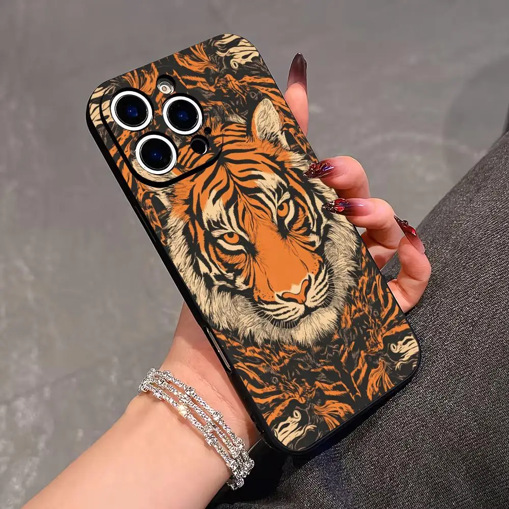 Cartoon tiger pattern phone case suitable for iPhone 17 16 15 14 13 12 11 Pro/Max/Plus anti drop and shockproof back cover
Cartoon tiger pattern phone case suitable for iPhone 17 16 15 14 13 12 11 Pro/Max/Plus anti drop and shockproof back cover