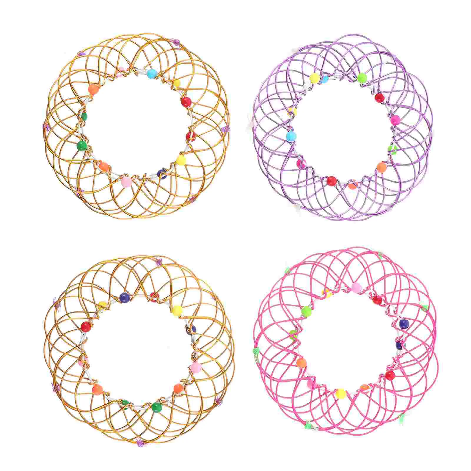 4 Pcs Mandala Flower Basket Arm Ring Toy Depression Variety Sphere Kids Wire Audlt Toys
4 Pcs Mandala Flower Basket Arm Ring Toy Depression Variety Sphere Kids Wire Audlt Toys
