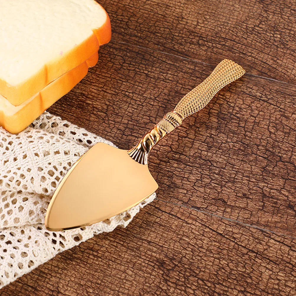 Golden Cake Spatula Pizza Shovel Baking Tool Kitchen Essentials Household Cheese Divider Triangular Cooking Scraper Utensil
Golden Cake Spatula Pizza Shovel Baking Tool Kitchen Essentials Household Cheese Divider Triangular Cooking Scraper Utensil