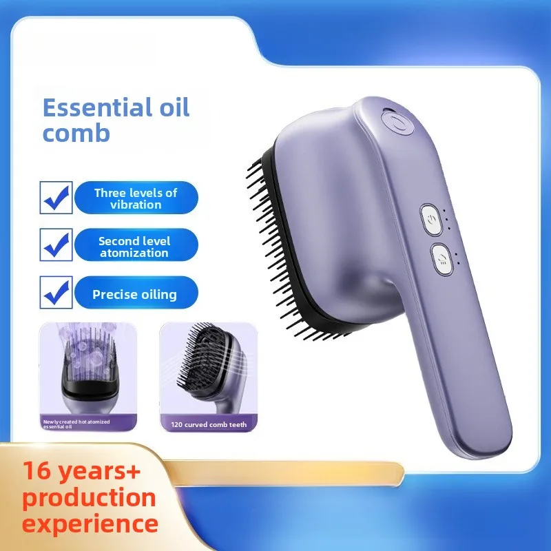 Electric Essential Oil Massage Comb Large Spray Essential Oil Atomization Portable Hair Care Massager
Electric Essential Oil Massage Comb Large Spray Essential Oil Atomization Portable Hair Care Massager