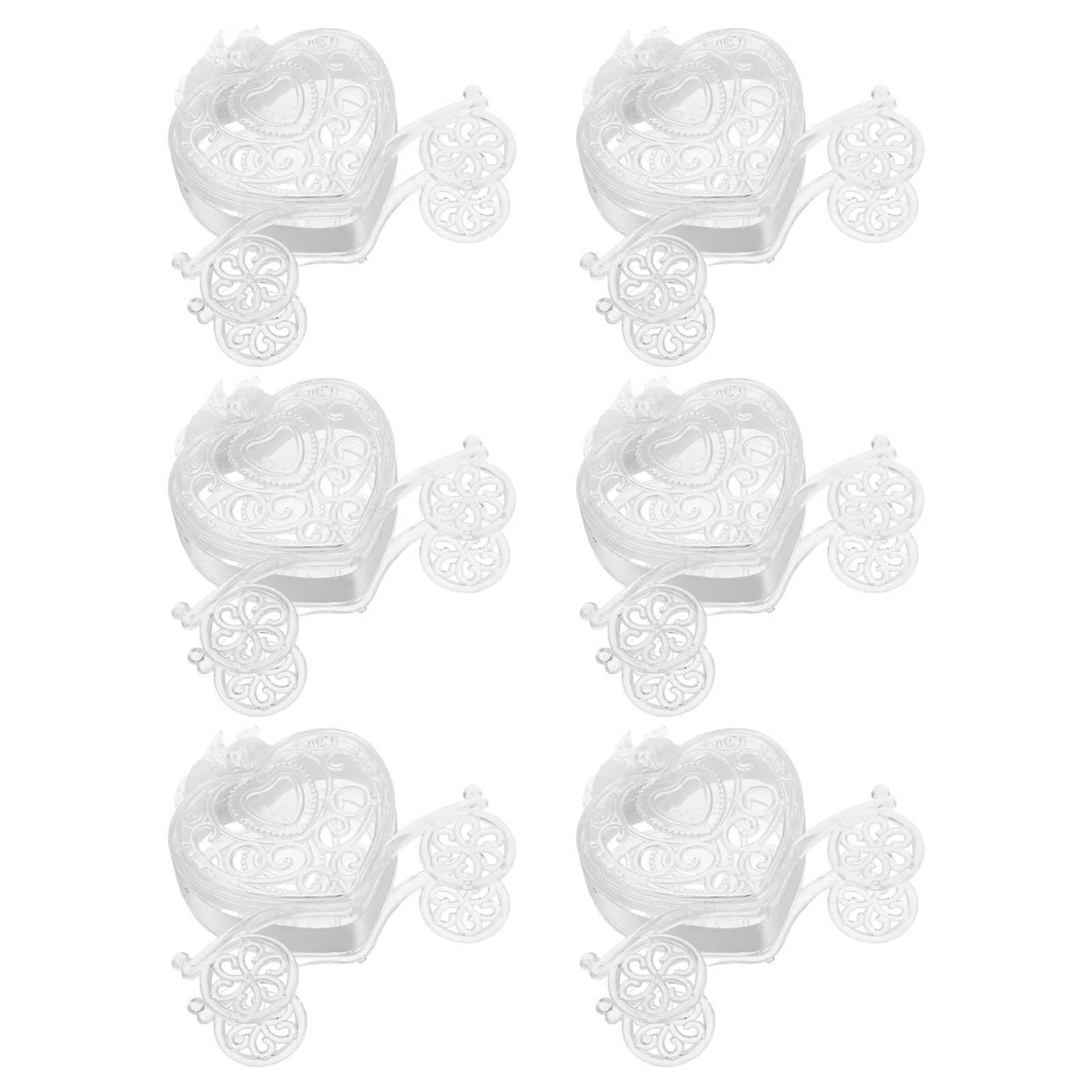 6Pcs Transparent Heart Shaped Carriage Candy Box Ideal for Wedding Party Favors and Festive Occasions Carriage Candy Box
6Pcs Transparent Heart Shaped Carriage Candy Box Ideal for Wedding Party Favors and Festive Occasions Carriage Candy Box