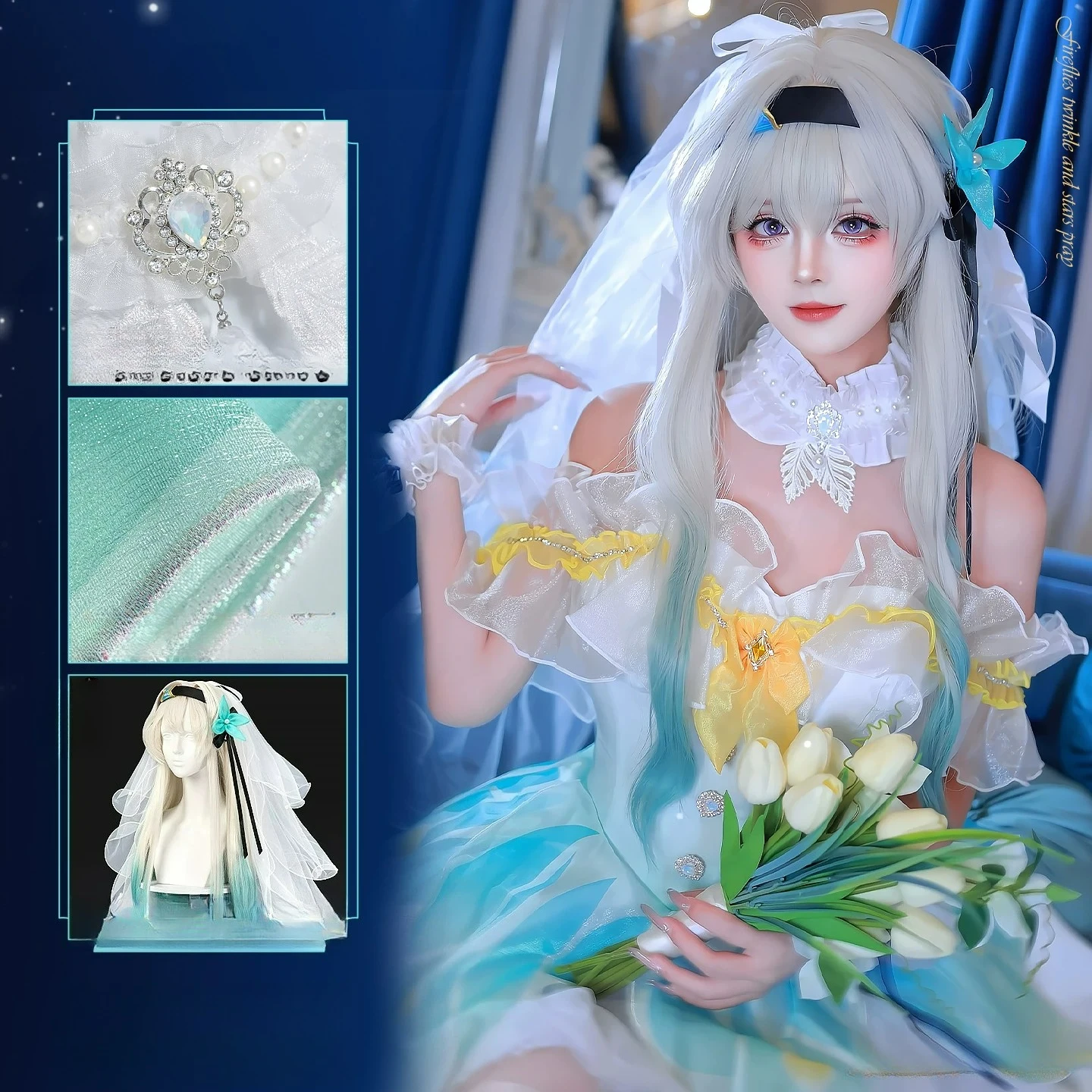 Honkai: Star Rail Bridal Firefly Halloween Uniform Carnival Party Play Role Clothes
Honkai: Star Rail Bridal Firefly Halloween Uniform Carnival Party Play Role Clothes