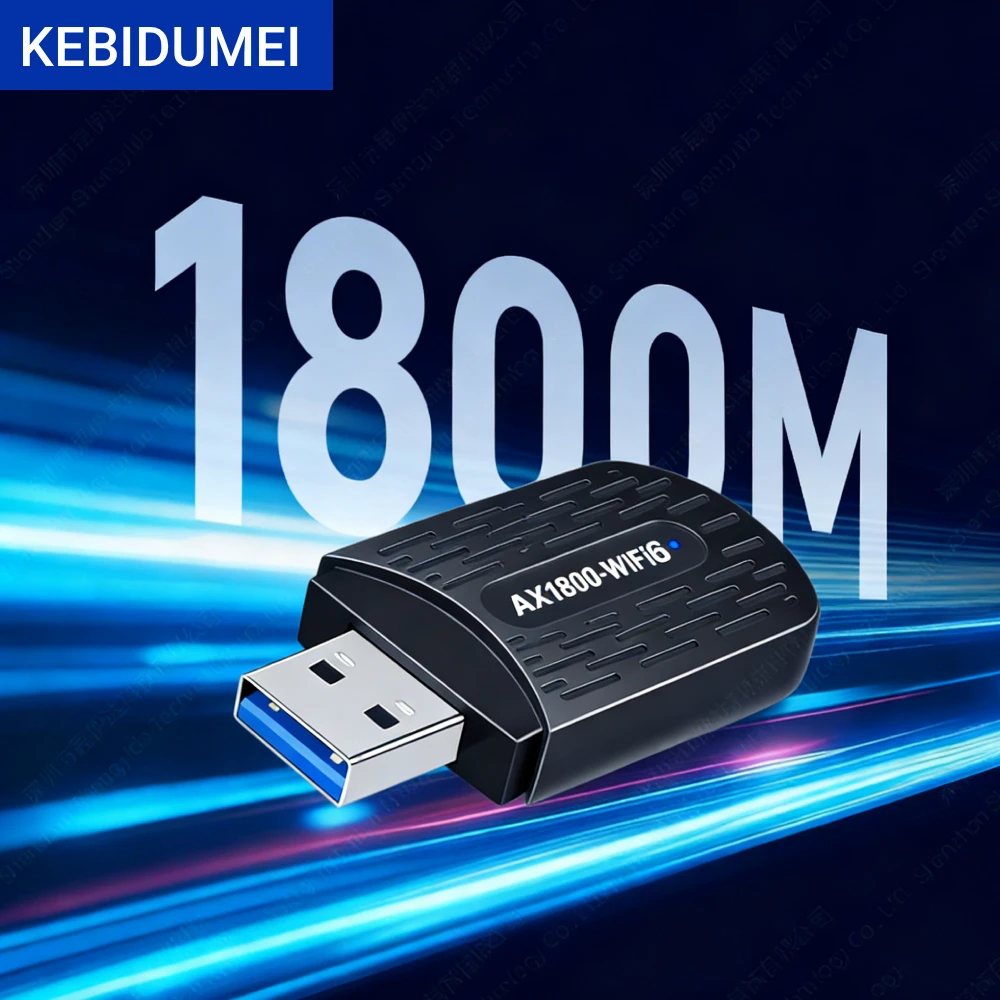 KEBIDUMEI AX1800 Адаптер Wi-Fi 6, 5G и 2,4G, двухдиапазонная сетевая карта USB USB3.0, беспроводной Wi-Fi-ключ для Win 10/11
KEBIDUMEI AX1800 Адаптер Wi-Fi 6, 5G и 2,4G, двухдиапазонная сетевая карта USB USB3.0, беспроводной Wi-Fi-ключ для Win 10/11