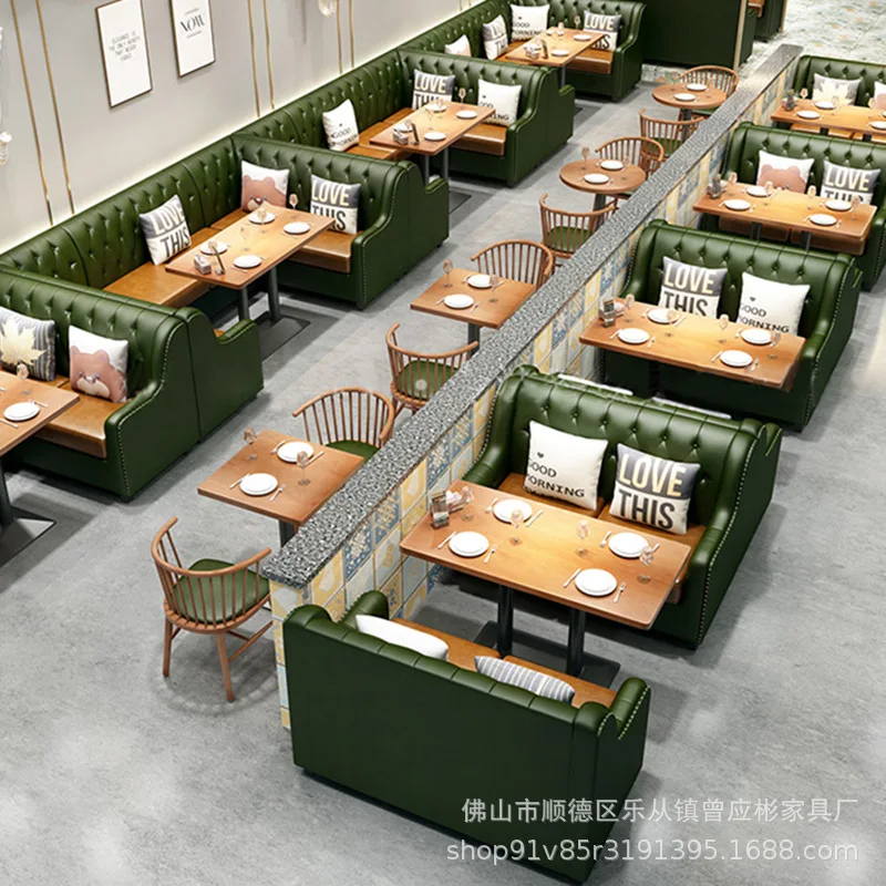 Teahouse Restaurant, Booth Sofa, Coffee Bar, Hunan Restaurant, Hot Pot Restaurant, Solid Wood Table And Chair Combination
Teahouse Restaurant, Booth Sofa, Coffee Bar, Hunan Restaurant, Hot Pot Restaurant, Solid Wood Table And Chair Combination