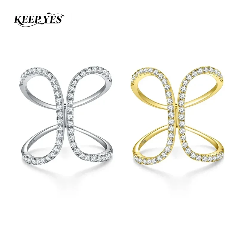 KEEP YES Total 0.58ct Moissanite Diamond Rings Jewelry Women Engagement Ring 925 Sterling Silver with 18k White Gold Plating
KEEP YES Total 0.58ct Moissanite Diamond Rings Jewelry Women Engagement Ring 925 Sterling Silver with 18k White Gold Plating