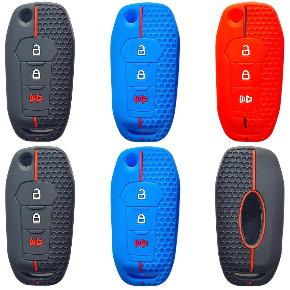 Silicone Car Key Case Fob Cover Shell for Ford Figo 2017 Mondeo 5 Ecosport Fiesta Mk8 Everest Ranger Fusion Kuga Escort F150 
Silicone Car Key Case Fob Cover Shell for Ford Figo 2017 Mondeo 5 Ecosport Fiesta Mk8 Everest Ranger Fusion Kuga Escort F150