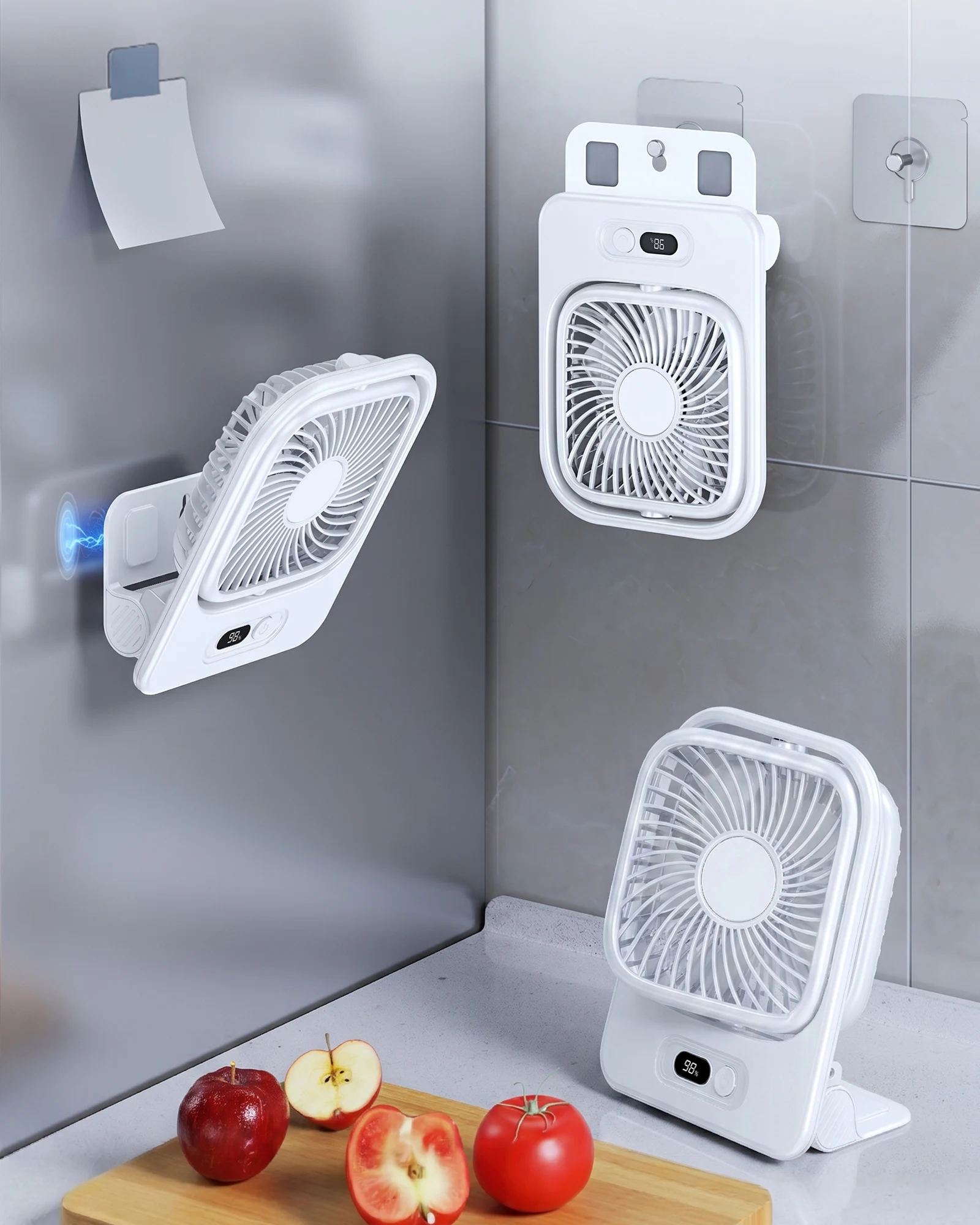 Oatsbasf Magnetic & Hangable Cooling Fan for Kitchen Gym Portable 3000mAh Rechargeable Fan 4 Speed Winds 360° Adjustable
Oatsbasf Magnetic & Hangable Cooling Fan for Kitchen Gym Portable 3000mAh Rechargeable Fan 4 Speed Winds 360° Adjustable
