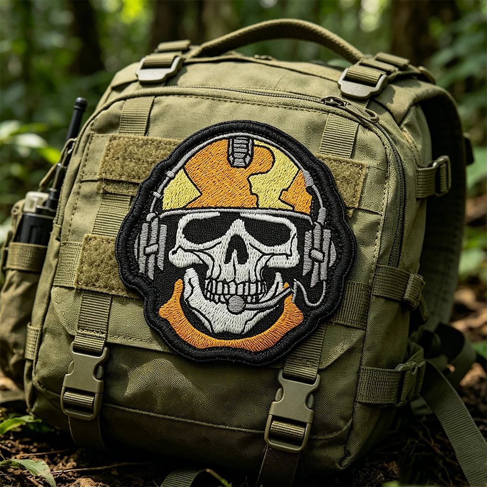 Tactical Skull Embroidered Patch – Orange Helmet with NVG Mount and Headset Design Patch for Tactical Backpacks Combat Uniforms
Tactical Skull Embroidered Patch – Orange Helmet with NVG Mount and Headset Design Patch for Tactical Backpacks Combat Uniforms