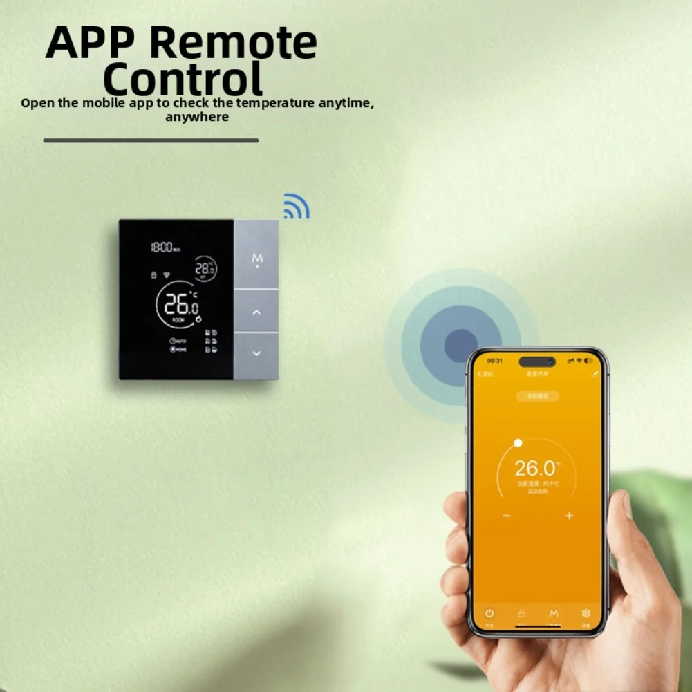 Smart WiFi Thermostat for Boiler and Floor Heating Systems by For Tuya with Scheduling and Voice Control Compatibility
Smart WiFi Thermostat for Boiler and Floor Heating Systems by For Tuya with Scheduling and Voice Control Compatibility