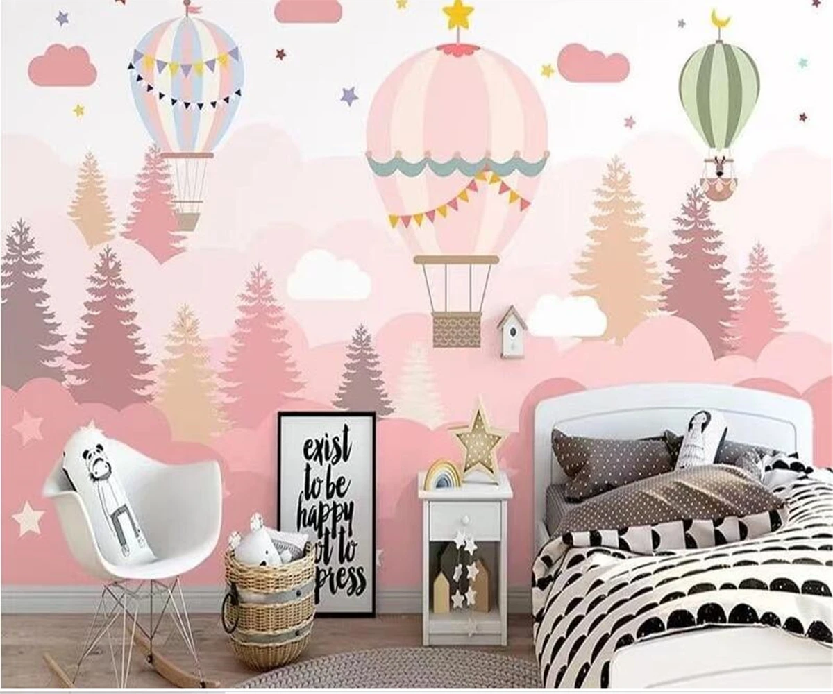 Customize Seamless 3d wallpaper pink cartoon clouds hot air balloon forest children room background wall wall papers home decor
Customize Seamless 3d wallpaper pink cartoon clouds hot air balloon forest children room background wall wall papers home decor
