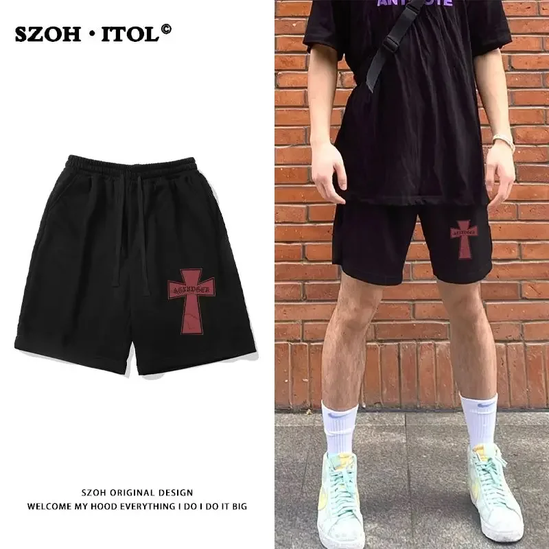 American Hiphop Cross Printed Shorts Men and Women Hiphop Summer Ins Fashion High Street Loose Sports Five Quarter Pants
American Hiphop Cross Printed Shorts Men and Women Hiphop Summer Ins Fashion High Street Loose Sports Five Quarter Pants